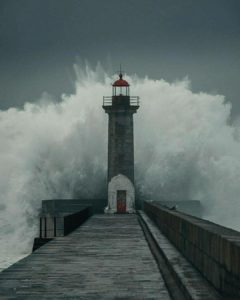 lighthouse storm