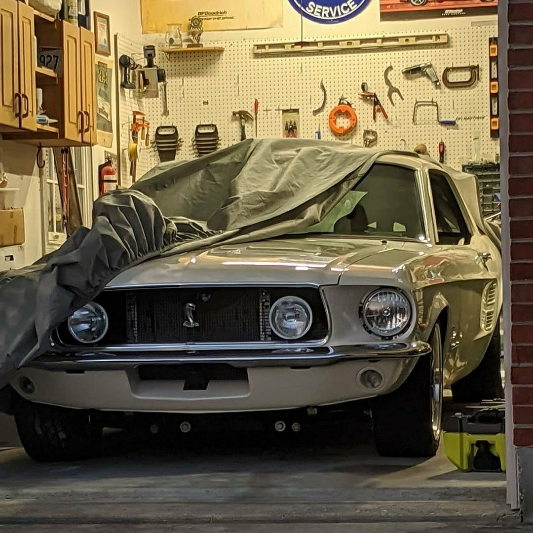 67 Mustang Garage