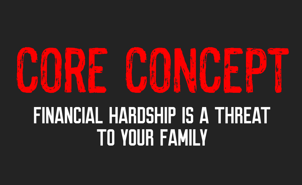 core concept - financial hardship the manly club