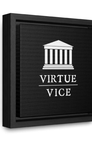 Virtue Over Vice Square Gallery Wrapped Canvas Print