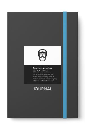 Stoic Journal | Hard Cover | For Daily Journaling | Minimalist Design | 5.5″ x 8.25″ | 96 Pages
